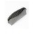 Szara mała skórzana kosmetyczka marki Cholewiński, zdjęcie z góry produktu na rozpiętą kosmetyczkę ukazujące  szarą podszewkę w paski